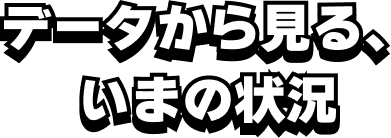 データから見る、いまの状況
