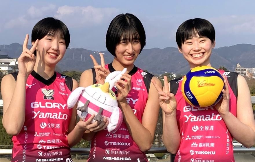 ヴィクトリーナ姫路】秋本美空ら高校生3人が入団会見、「早く